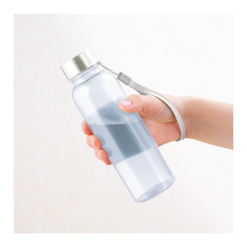 メモリ付きフロスティボトル350ml (ストラップ付き) (ホワイト)（3）