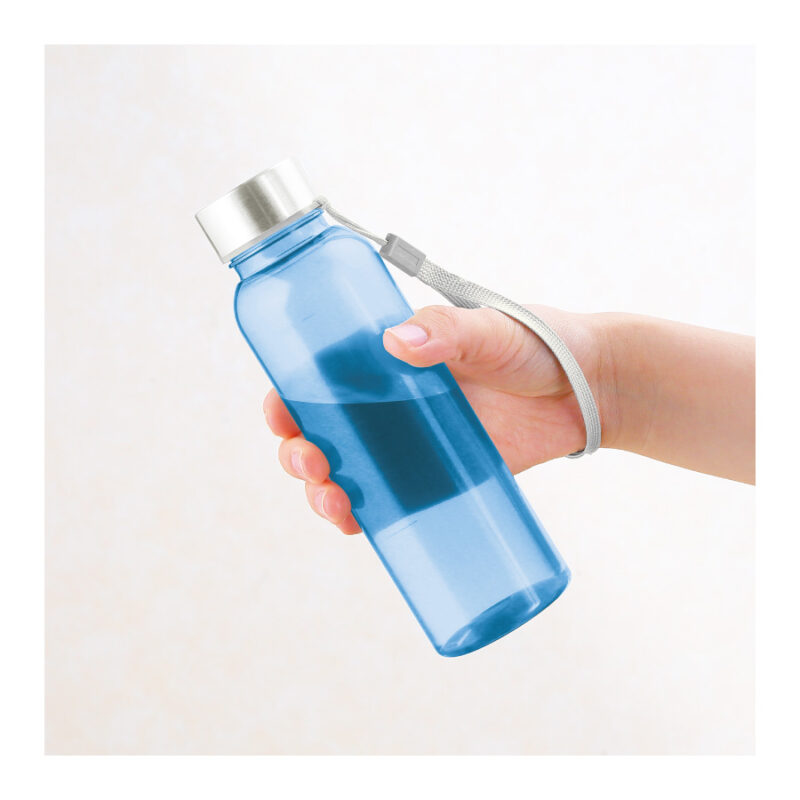 メモリ付きフロスティボトル350ml (ストラップ付き) (ブルー)（2）