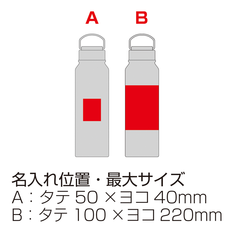 トゥーリフラスク・真空二重ステンレスボトル1L（ハンドル付き）-シルバー（5）