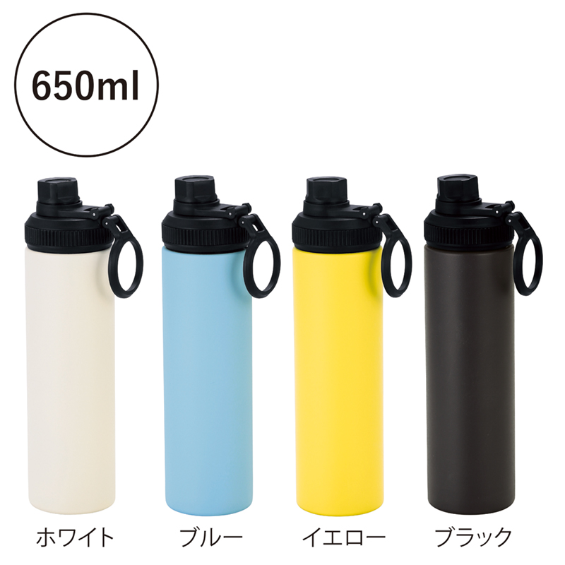 ウェルフ・直飲み真空ステンレスボトル（650ml）-ホワイト（3）