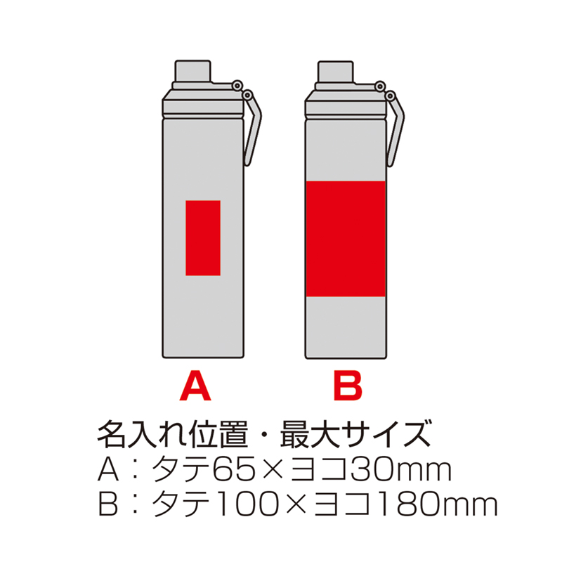 ウェルフ・直飲み真空ステンレスボトル（650ml）-ホワイト（5）