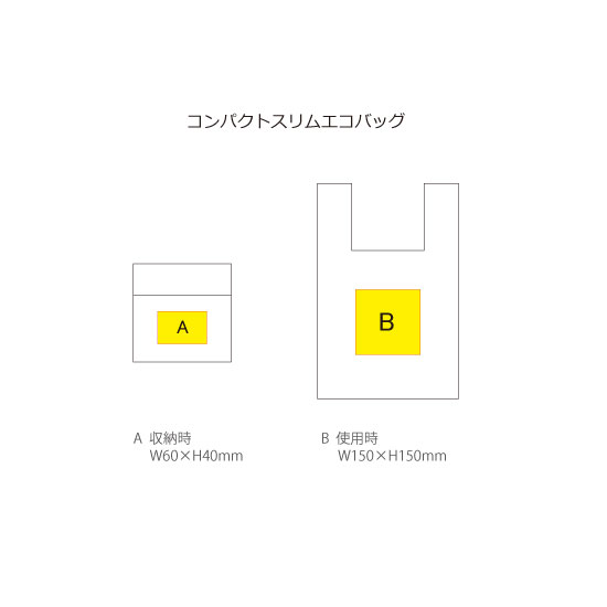 コンパクトスリムエコバッグ（5）