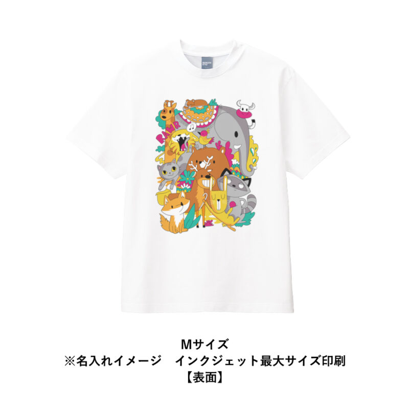 カスタムデザインコットンTシャツ　5.6オンス(S)　ピュアホワイト（14）