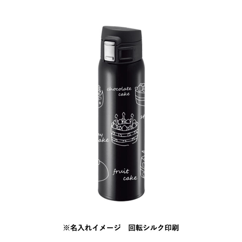 ワンタッチカービングサーモボトル　480ml　ホワイト（9）