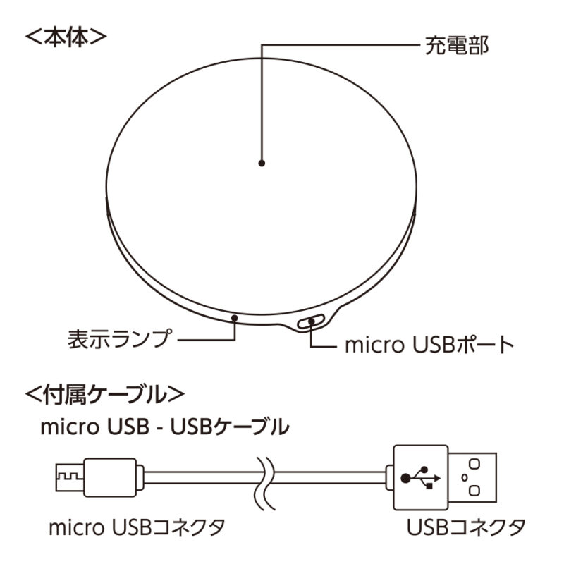 ワイヤレス充電器　　ラウンド　10W　オリーブ（6）