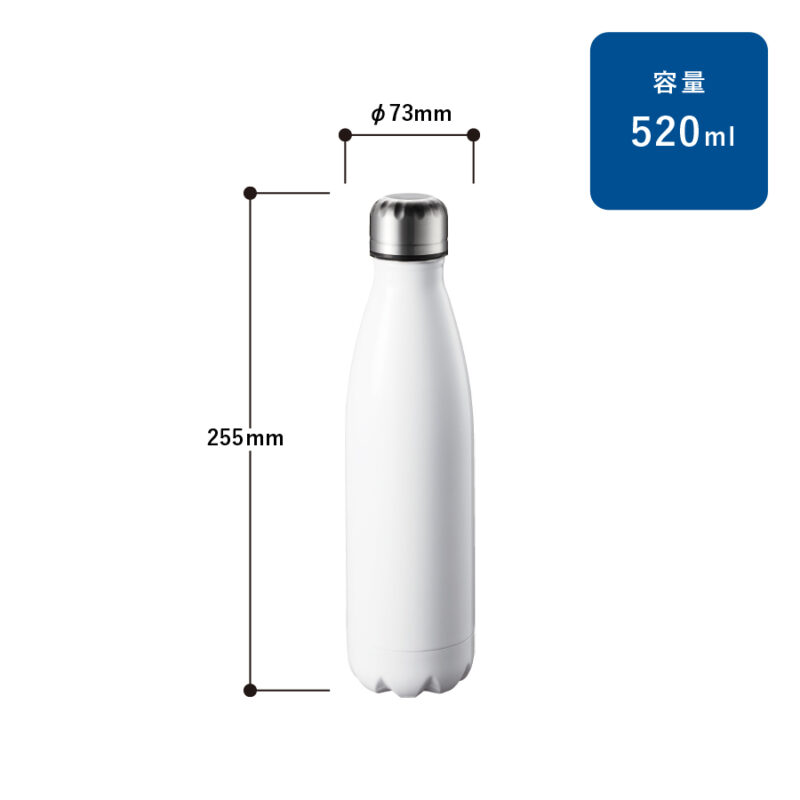 ロケットサーモボトル520ml シルバー（2）