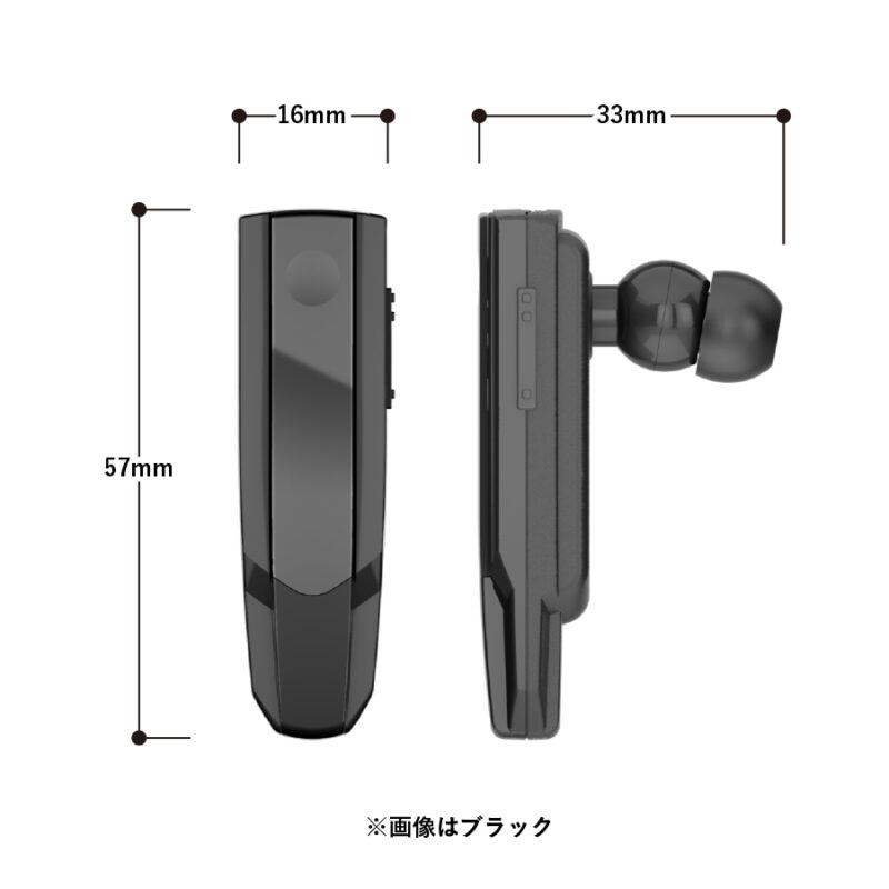 Bluetoothヘッドセット Ver5.0 ブラック（3）