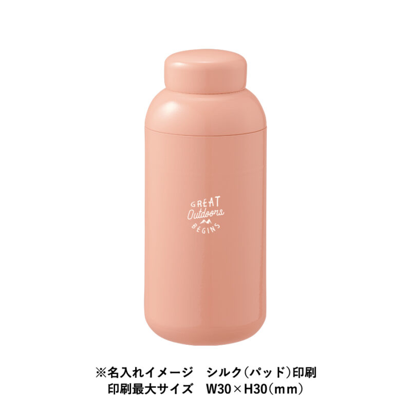 Maluttoサーモステンレスボトル400ml スモークピンク（5）