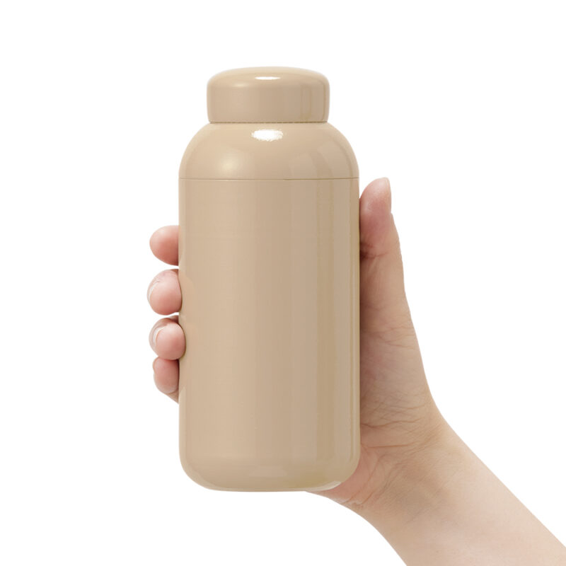 Maluttoサーモステンレスボトル400ml スモークピンク（4）