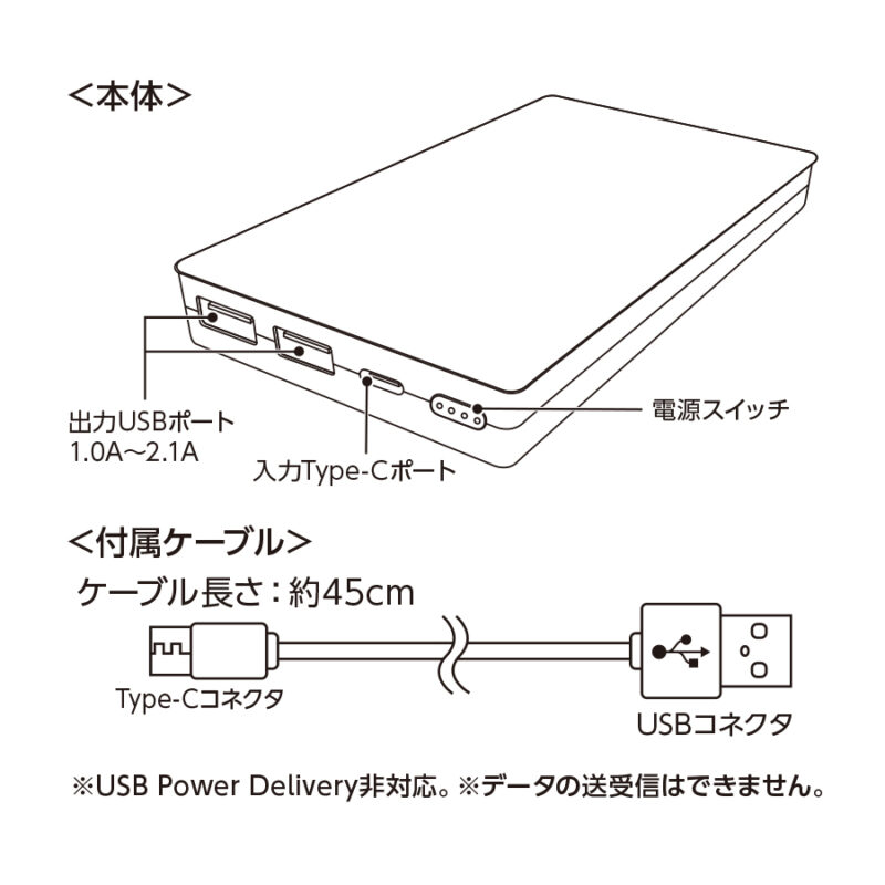 全面印刷できるモバイルチャージャー　10000　オリーブ（5）