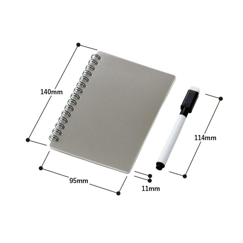 ホワイトボード型ミニノート ブラック（2）