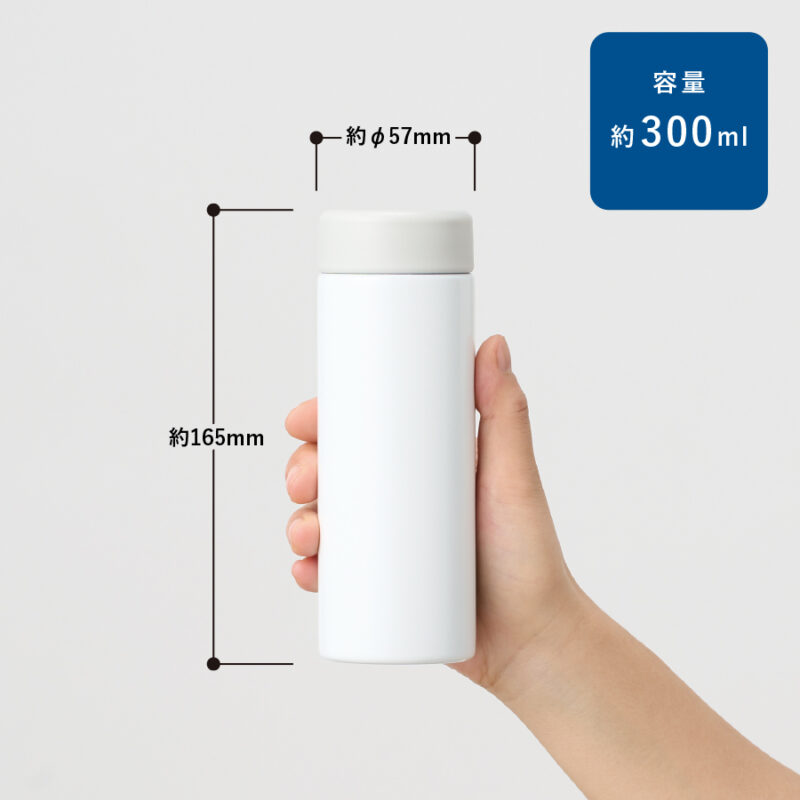 バイカラーサーモステンレスボトル300ml　ベージュ（3）