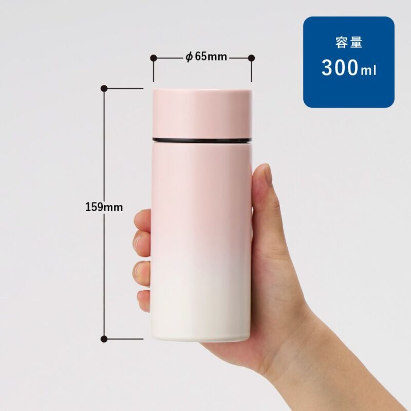 グラデーションサーモタンクボトル 300ml ブルー（3）