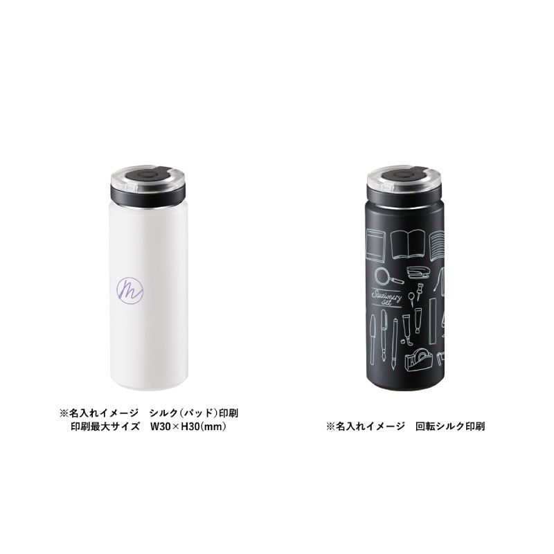 Zalatto炭酸サーモボトル530ml　ホワイト（6）