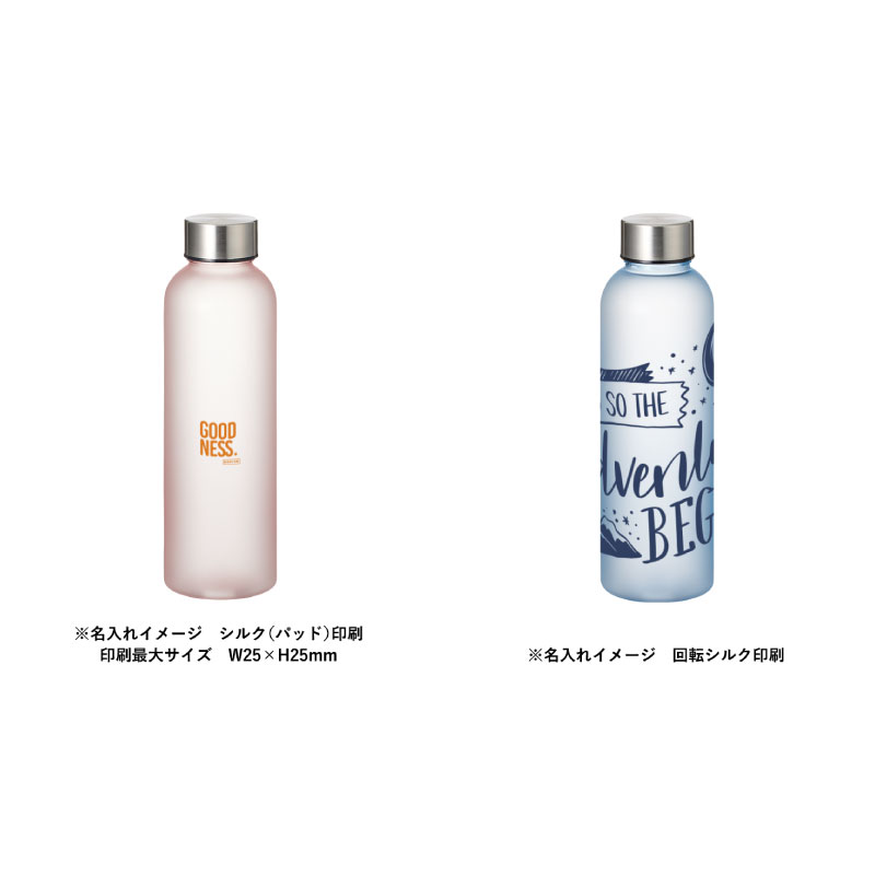 シリコンシェイカーボール+目盛り付フロストボトル570ml セット ブルー（6）