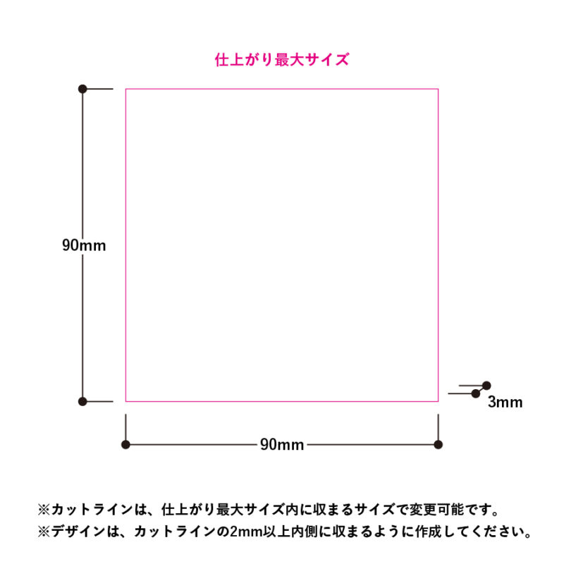 アクリルコースター　クリア（2）